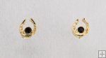 Small Birthstone Earrings Gold Finish
