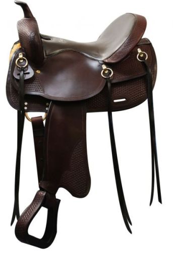 16" Double T Argentina Leather trail Saddle