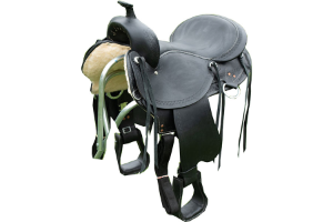 Trail Rider Gaited Black Leather Saddle