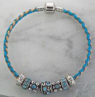 Turquoise/Tan Joppa Bracelet